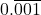 Rendered by QuickLaTeX.com 0.\overline{001}