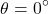\[\theta = 0^\circ\]