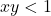 xy<1