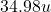 34.98 u