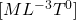 [ML^{-3}T^0]