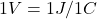 1 V = 1 J / 1 C