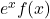 e^x f(x)