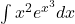 \int x^2 e^{x^3} dx