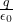 \frac{q}{\epsilon_0}