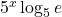5^x \log_5 e
