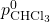 p^0_{\text{CHCl}_3}