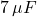 7\,\mu F