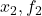 x_{2}, f_{2}