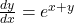\frac{dy}{dx} = e^{x+y}