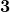 \mathbf{3}