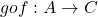 gof: A \rightarrow C