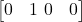 \begin{bmatrix} 0 & 1 \ 0 & 0 \end{bmatrix}