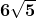\mathbf{6\sqrt{5}}