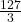 \frac{127}{3}