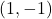 (1, -1)