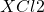 \ce{XCl2}