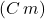 (C\,m)