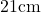 21 \text{cm}