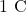 1\text{ C}