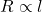 R \propto l