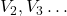 V_2, V_3 \dots
