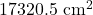 17320.5 \text{ cm}^2