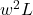 w^2L