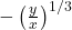 -\left(\frac{y}{x}\right)^{1/3}