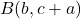 B(b,c+a)