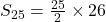 S_{25}=\frac{25}{2}\times26