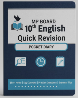 MP Board 10th English Quick Revision Pocket Diary