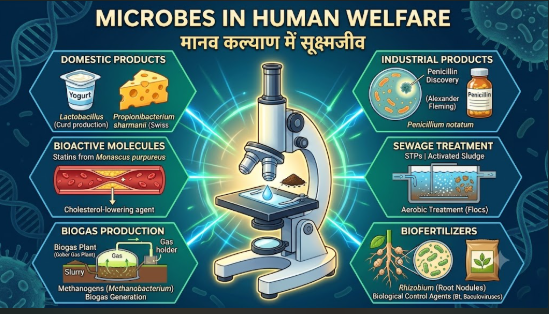Class 12 Biology Microbes in Human Welfare